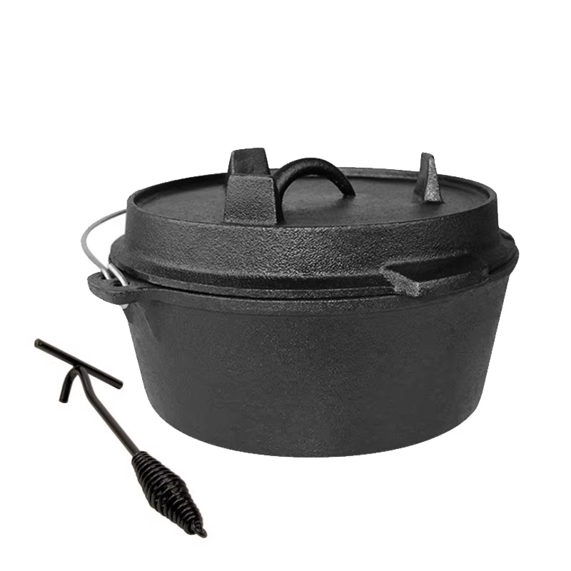 25cm Cast Iron Dutch Oven Camp - đánh giá và giá Camp Dutch Oven Cast